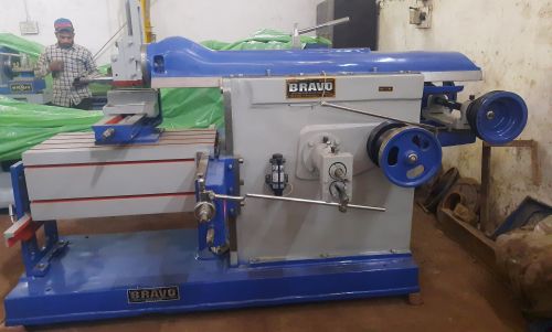 Bravo Semi Automatic 36 Inch Stroke Shaping Machine, Color : Blue