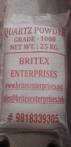 Silica Quartz Powder, Color : Natural-white, White