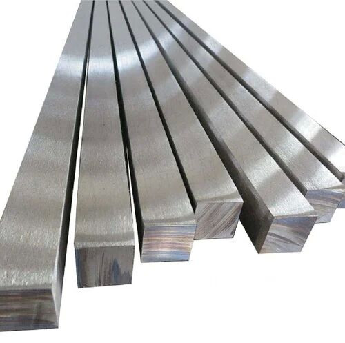 SS316 Stainless Steel Square Bar, Color : Silver, Length : 12 Meter