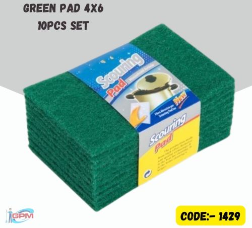 GPM Plain 4x6 Inch Scrubber Pad, Shape : Rectangle