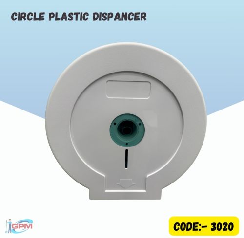 Gpm PVC Plastic White Circular Quadrate Dispenser,, Shape : Round