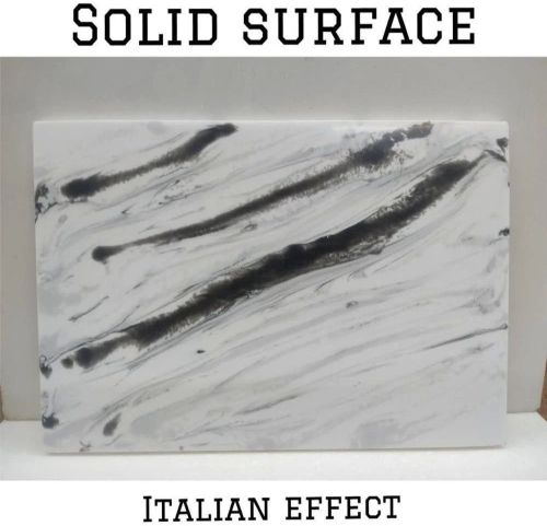 Italian Effect Acrylic Solid Surface Sheet, Packaging Type : Paper Box For Tabletop