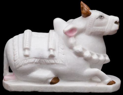 Polished Marble Nandi Statue, Packaging Type : Carton Box