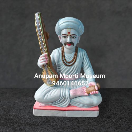 Printed Polished Marble Tukaram Statue, Packaging Type : Multicolors