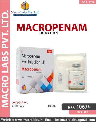 Meropenam 1000mg Inj