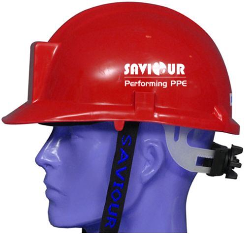 Saviour Tough Hat Helmet With Ratchet - Red