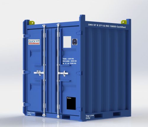 QUICK FIT Carbon Steel Offshore Mini Container, Capacity : 5500 Kg