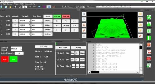 MeteorCNC:4TF : 4-axis CNC Controller For Lathe Machine With PC Based Software