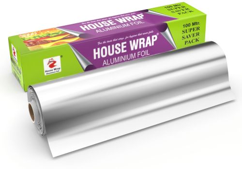 100 Meter House Wrap Aluminium Foil, Packaging Type : Paper Box