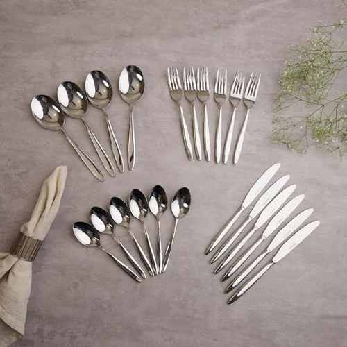 Stainless Steel Cutlery Set, Color : Silver For Home