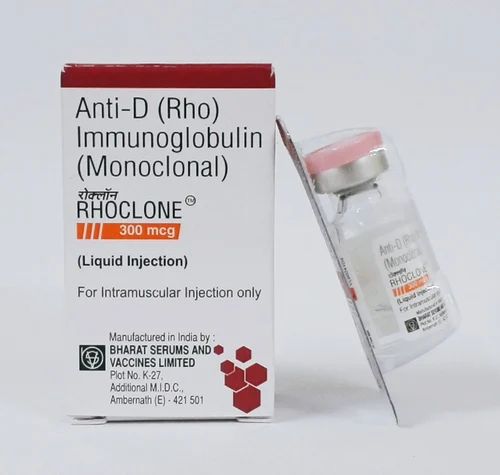 Anti D Immunoglobulin Injection 300mcg, API Form : Liquid
