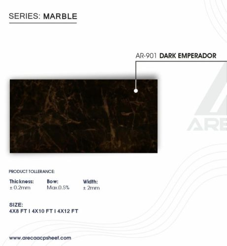 Polished DARK EMPERADOR ALUMINIUM COMPOSITE PANEL, Color : Black