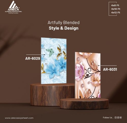 ALUMINIUM DIGITAL BLUE ACP SHEETS, Color : Printed 8X4 10X4 12X4