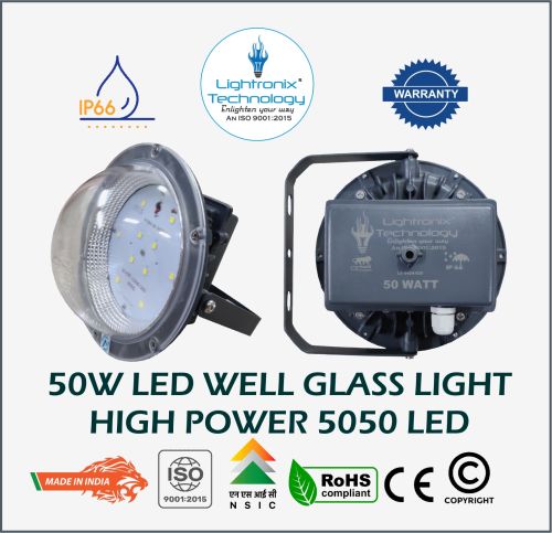 Lightronix Electric Aluminium LED Well Glass Light