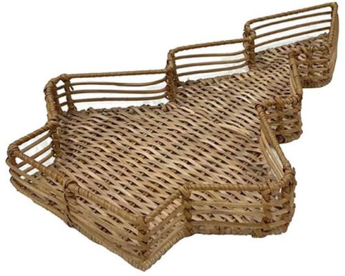 UPVC Woven Wicker Christmas Basket Modren