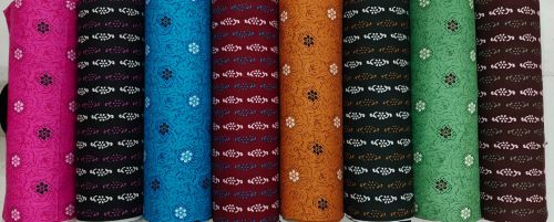 Printed Cotton Procin Nighty Fabric, Color : Multicolour