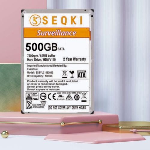 Seqki 500gb Surveillance Hard Disk Drive with 2 Year