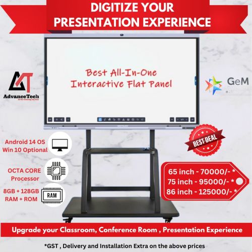 Interactive Flat Panel For Auditorium / Lecture Hall