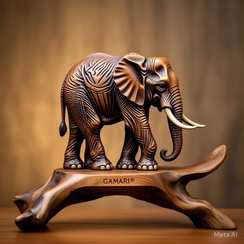 Wooden Handicraft, Color : Golden 23x10x10cm