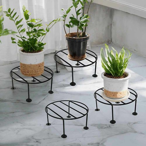 Creation Craft Powder Coating Wrought Iron Round Flower Plant Stand