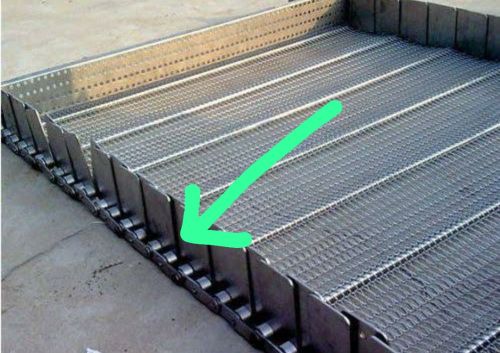 Stainless Steel Wire Mesh Conveyor Belt With Side Guard