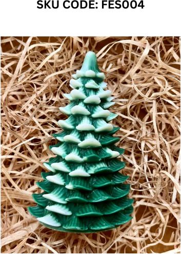 FES004 Handmade Christmas Tree Candle, Color : Green for Decoration