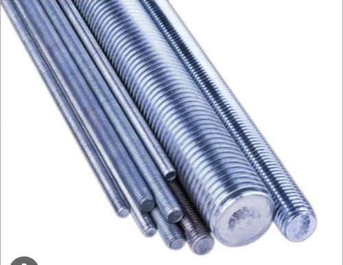 Polished. Threaded Rod, Color : Grey, Silver, Certification : Iso 9001:2008 Certified