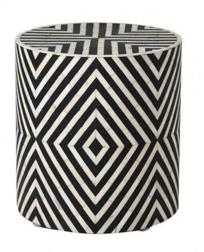 Polished Bone Inlay Side Tables Standard