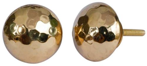 Polished Brass Hammer Knobs, Color : Golden