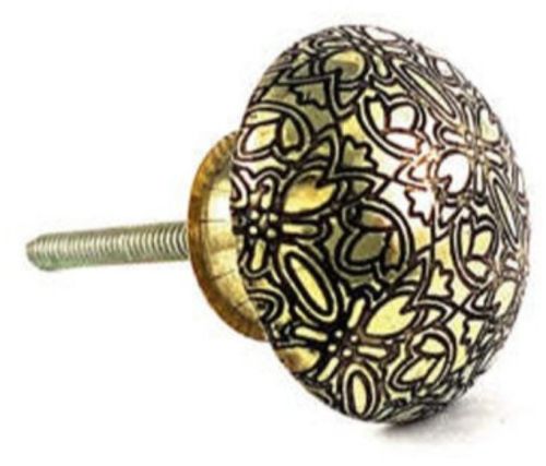 Polished Brass Mix Line Knobs, Color : Golden, Black