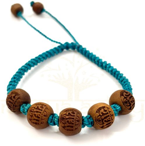 Wood 12mm Tulsi Beads Bracelet, Technics : Handmade