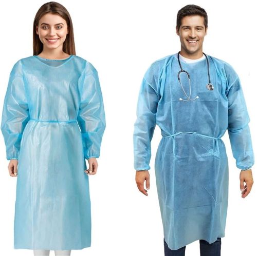 Disposable Medical Gowns, Color : Blue All Size for Clinic Use