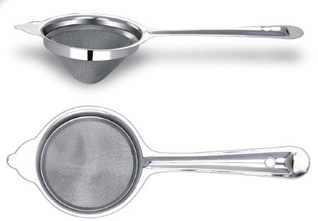 Polished Conceal Jati Stainless Steel Tea Strainer