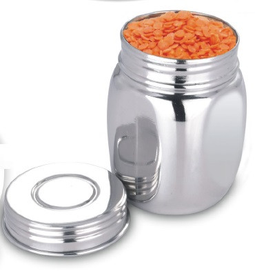 Polished Dhoom Stainless Steel Square Storage Container