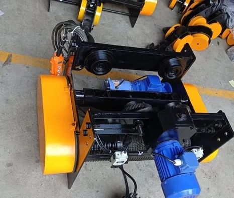 Semi Automatic Industrial Wire Rope Hoist, Color : Yellow Black