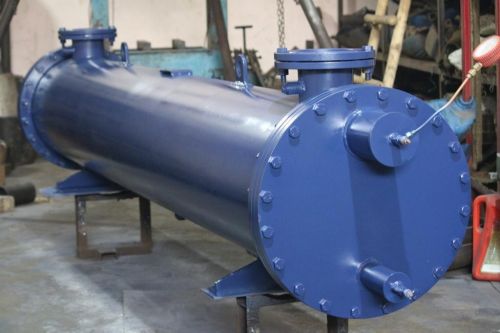 Powder Coated Stainless Steel MildSteel Tube Chiller, Color : Blue
