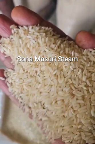 Sona Masoori Steam Rice, Color : Creamy White