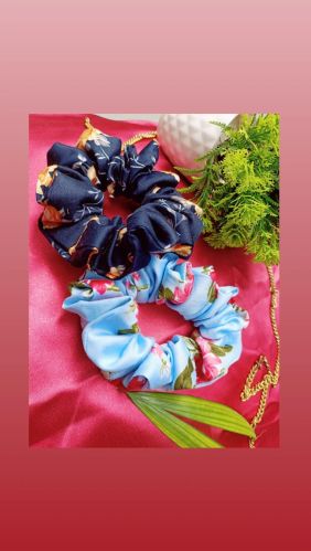Satin Hair Scrunchies, Color : OF Your Choices