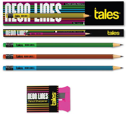 Wooden Tales Neon Lines Pencil, Automation Grade : Manual