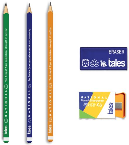 TELES 50Hz Wooden Tales Silver Line Pencil, Color : Black for Home