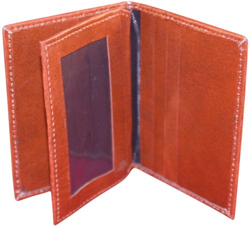 Leather ATM Card Holder, Color : Red, Packaging Type : Plastic Box