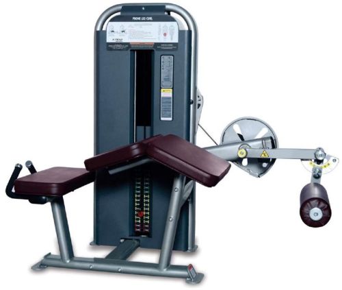 Mild Steel Prone Leg Curl Machine for Gym Use