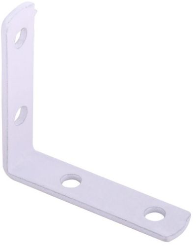 Polished Plain Mild Steel L Bracket, Color : Silver
