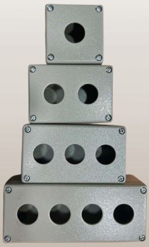 Metal Coated Push Button Box, Color : Grey