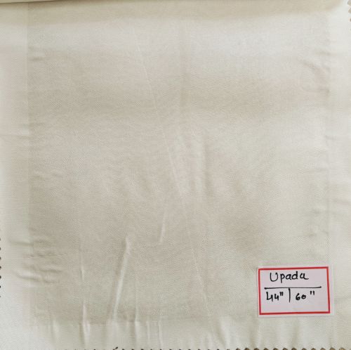 Plain Upada Fabric, Color : White, Width : 44 & 60 Inch