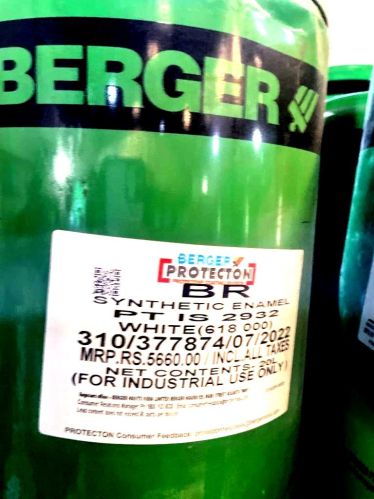 Berger BP Synthetic Enamel White Paint, Packaging Type : Tin Can