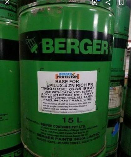 Berger Epilux-4 Zinc Rich Primer, Color : Grey for Metal