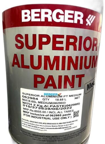 Berger Superior Aluminium Paint, Color : Gray