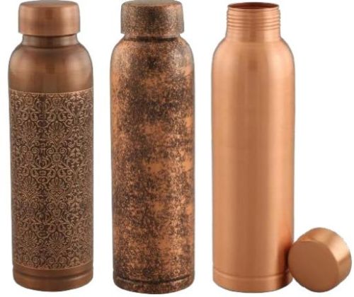 650ml Vital Copper Water Bottle, Color : Multicolor