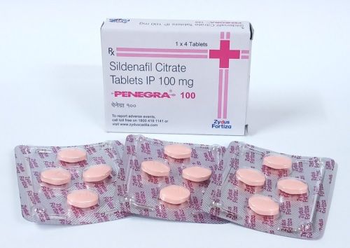 Penegra 100 Mg Tablets, Packaging Type : Paper Box